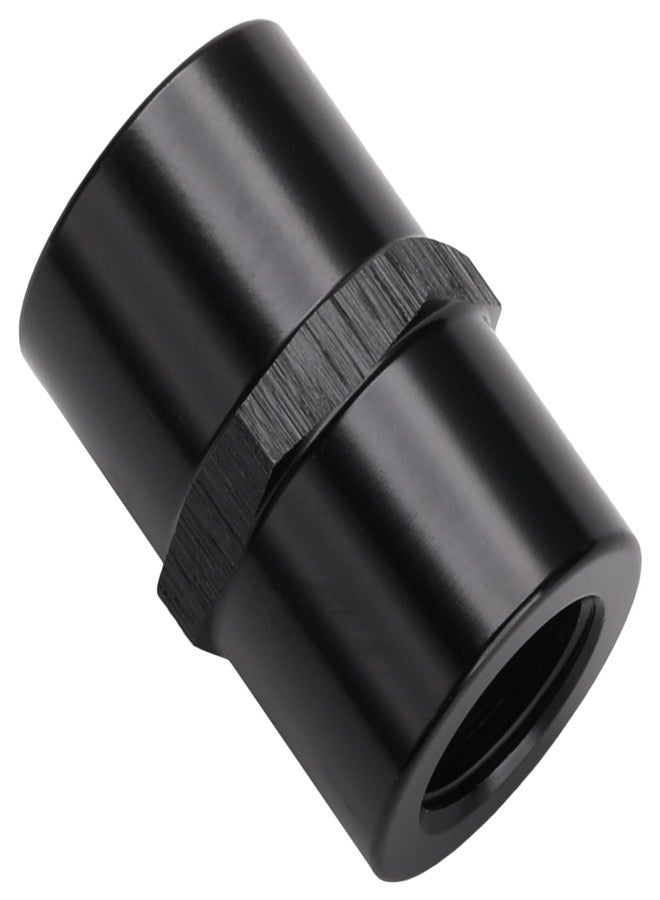 Podavelle 1/8 NPT Female to 1/8 NPT Female Coupler Fitting Adapter Straight Aluminum Black - Image 1